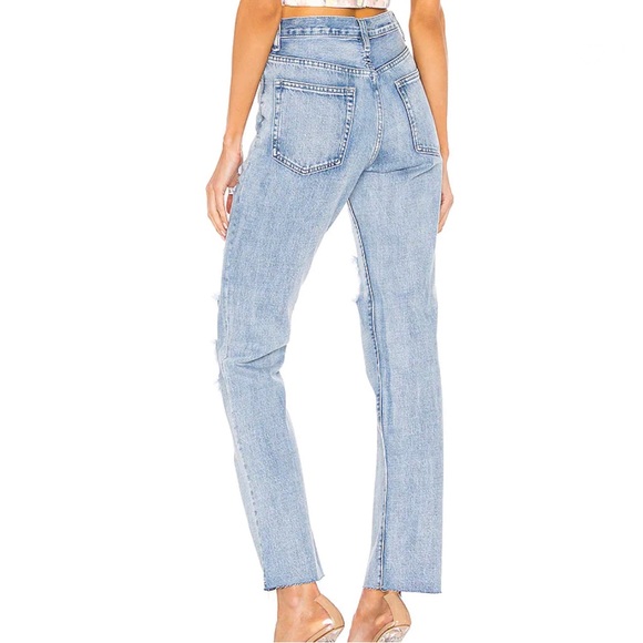 superdown Ramona High Waisted Jean in Light Blue Wash 24 - Picture 3 of 9